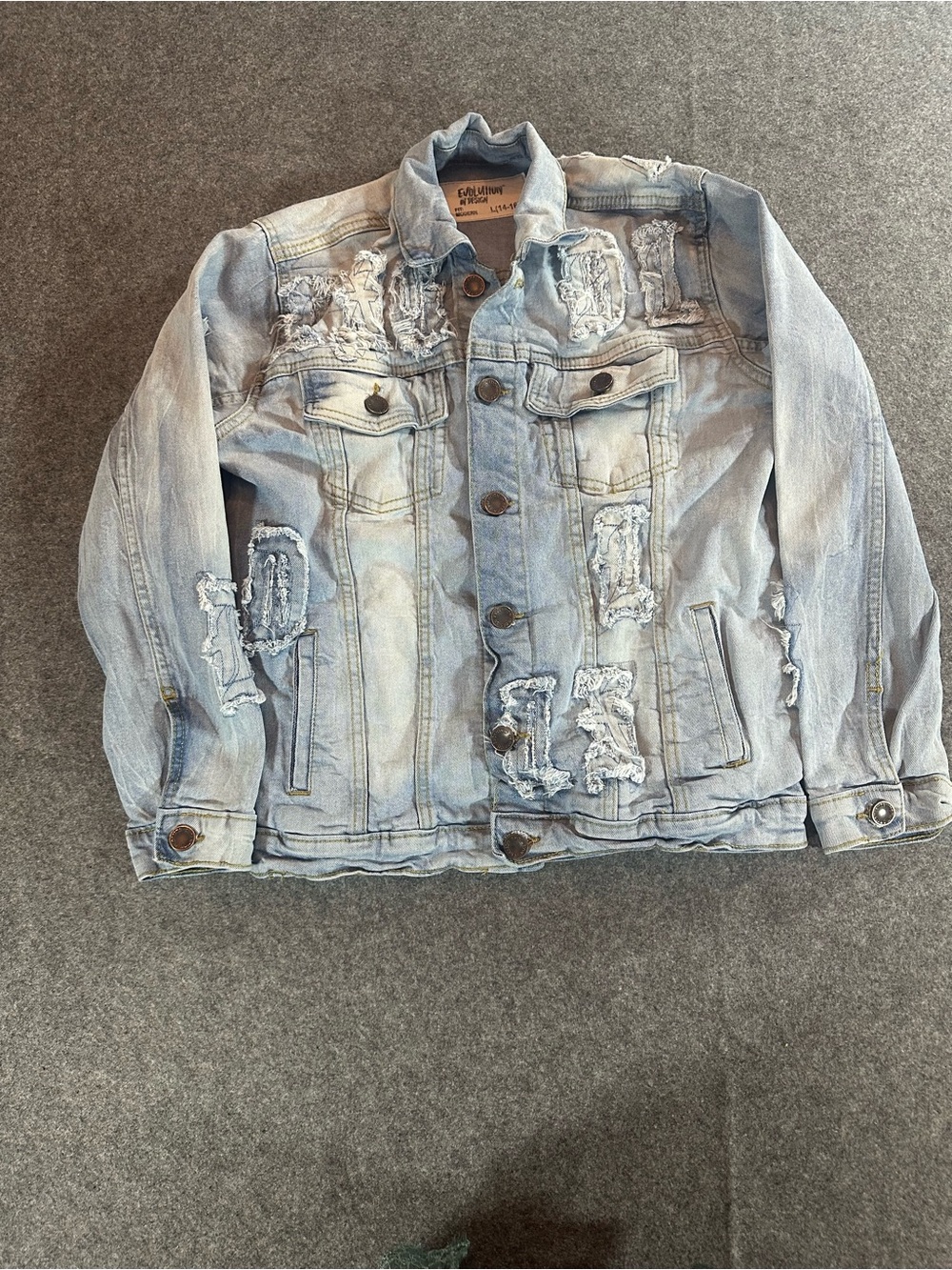 Kids Distressed Denim Jacket